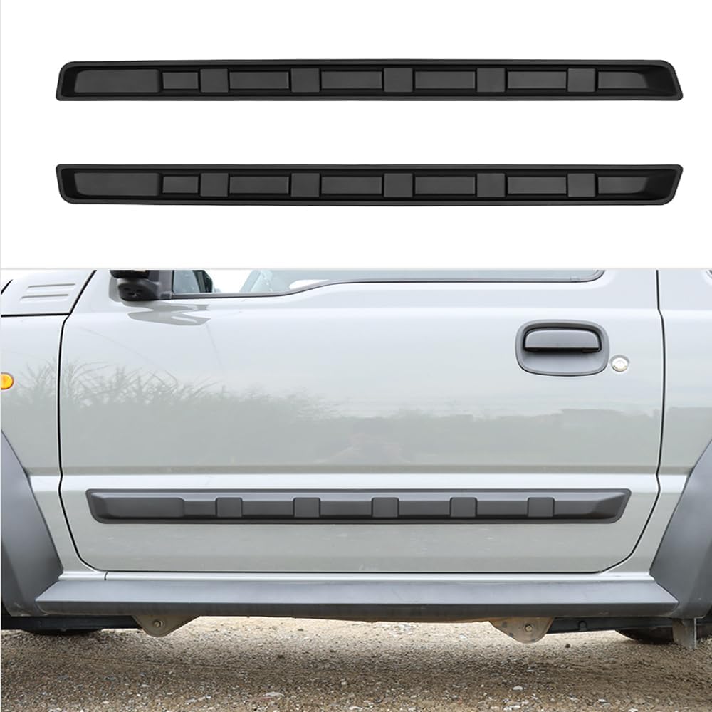 2pcs ABS Car Exterior Side Car Doors Molding Door Anti-Collision Door Edge Protector Stripe Trim Decorative Cover for Suzuki Jimny 2-Door 2019-2025 3Door