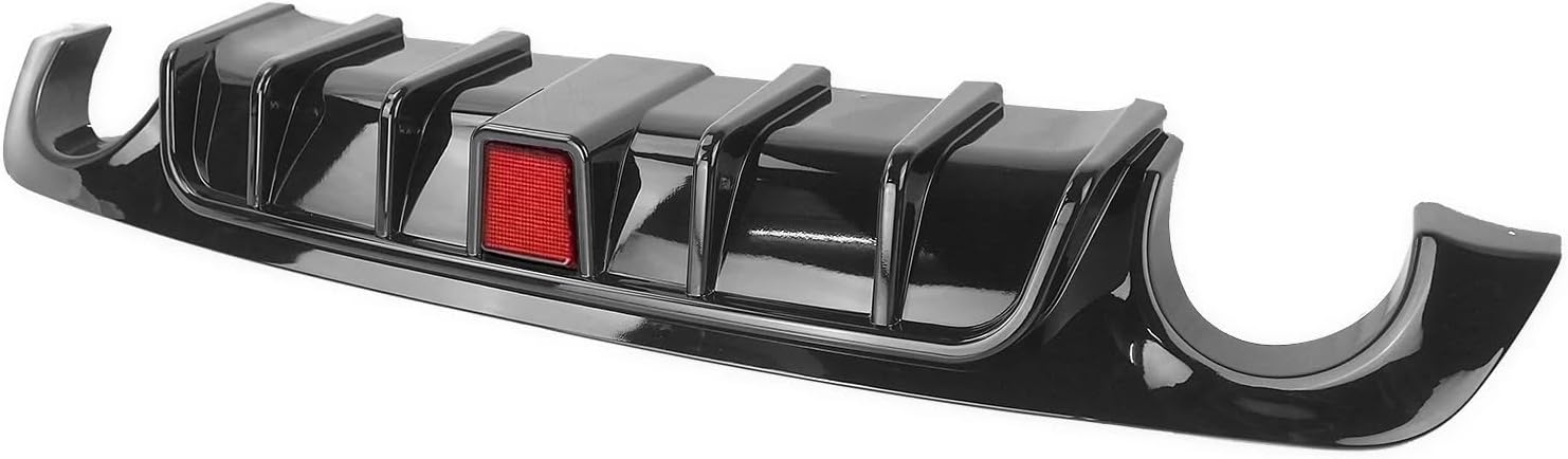 Car Body Compatible with Infiniti Q50 2018-2020 Rear Diffuser Bumper Lip Lamp+Lower Side Spoiler Guard Corner Cover Splitter Trim