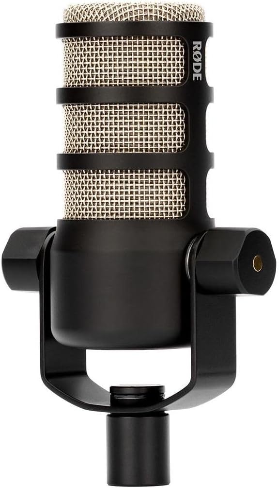 Rode 2X PodMic Dynamic Podcasting Microphones Bundle with 2X Broadcast Arms with Internal Springs and Integrated 10' XLR Cables, 2X High-Performance Closed-Back Studio Monitor Headphones (6 Products)