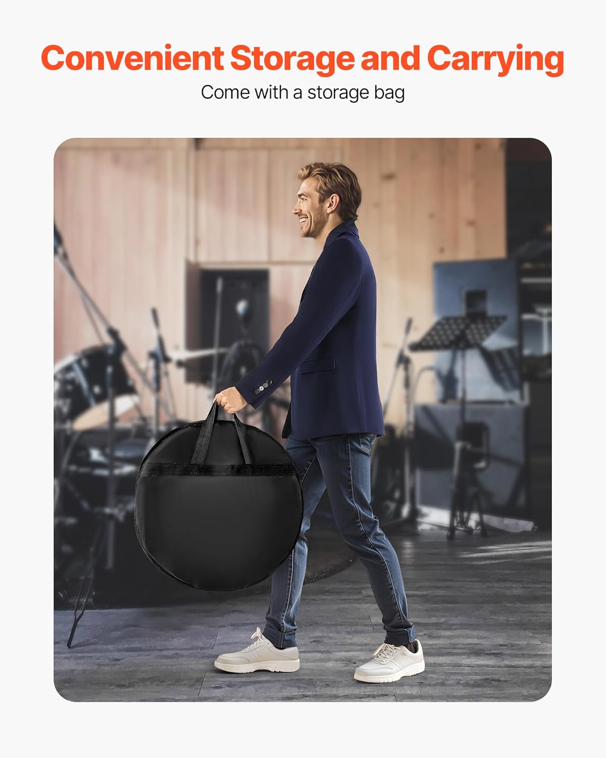 VEVOR Cymbal Pack, 5 Pieces Cymbals for Drum Set, Alloy Cymbals Drum Set Includes 14-inch Hi-Hats, 16-inch Crash, 18-inch Crash, 20-inch Ride, Drumsticks & Cymbal Bag, Alloy Cymbal Pack for Drummer