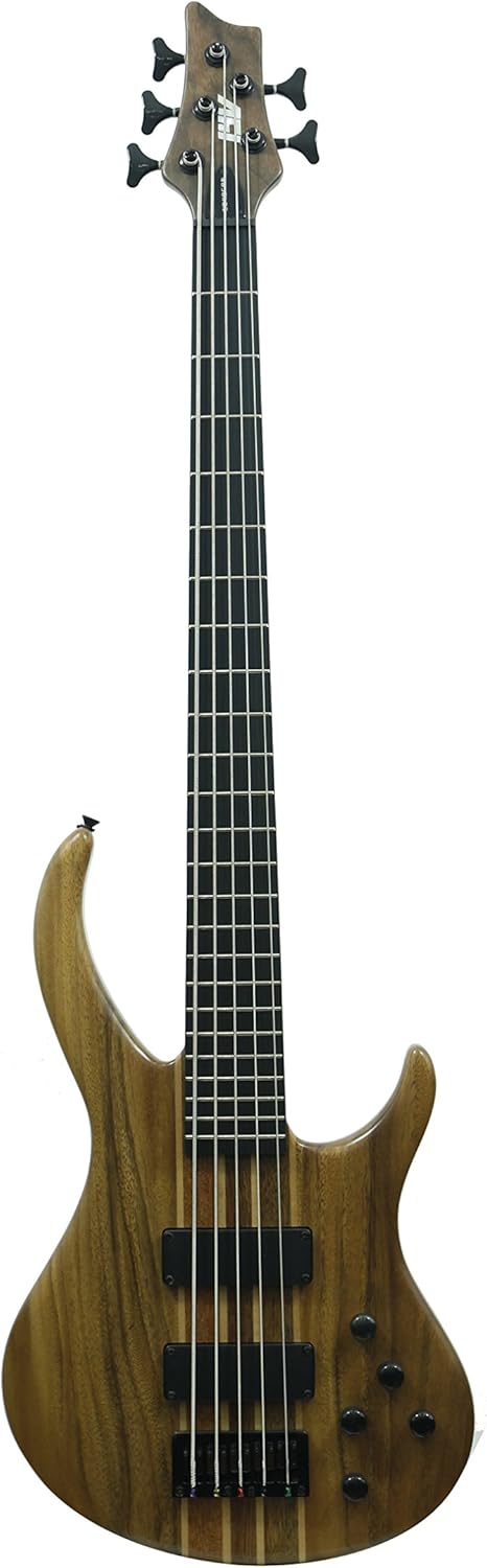 IYV 5 String IBW-550 Bass Solid-Body Electric Guitar, Natural