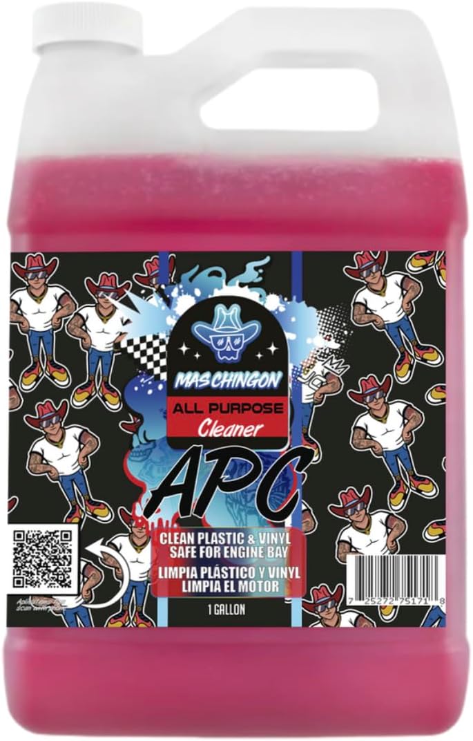 Mas Chingon APC ALL Porpuse Cleaner Designed For Both Interior & Exterior Use Clean Plastic & Vinyl Safe for Engine Bay Cars, Trucks, SUVs, Motorcycles, RVs & More, 128 fl oz (1 Gallon)