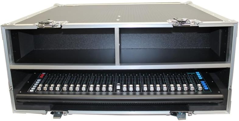 ProX XS-AHSQ5DHW ATA Digital Audio Mixer Flight Case for Allen & Heath SQ5 Console with Doghouse compartment and Caster wheels