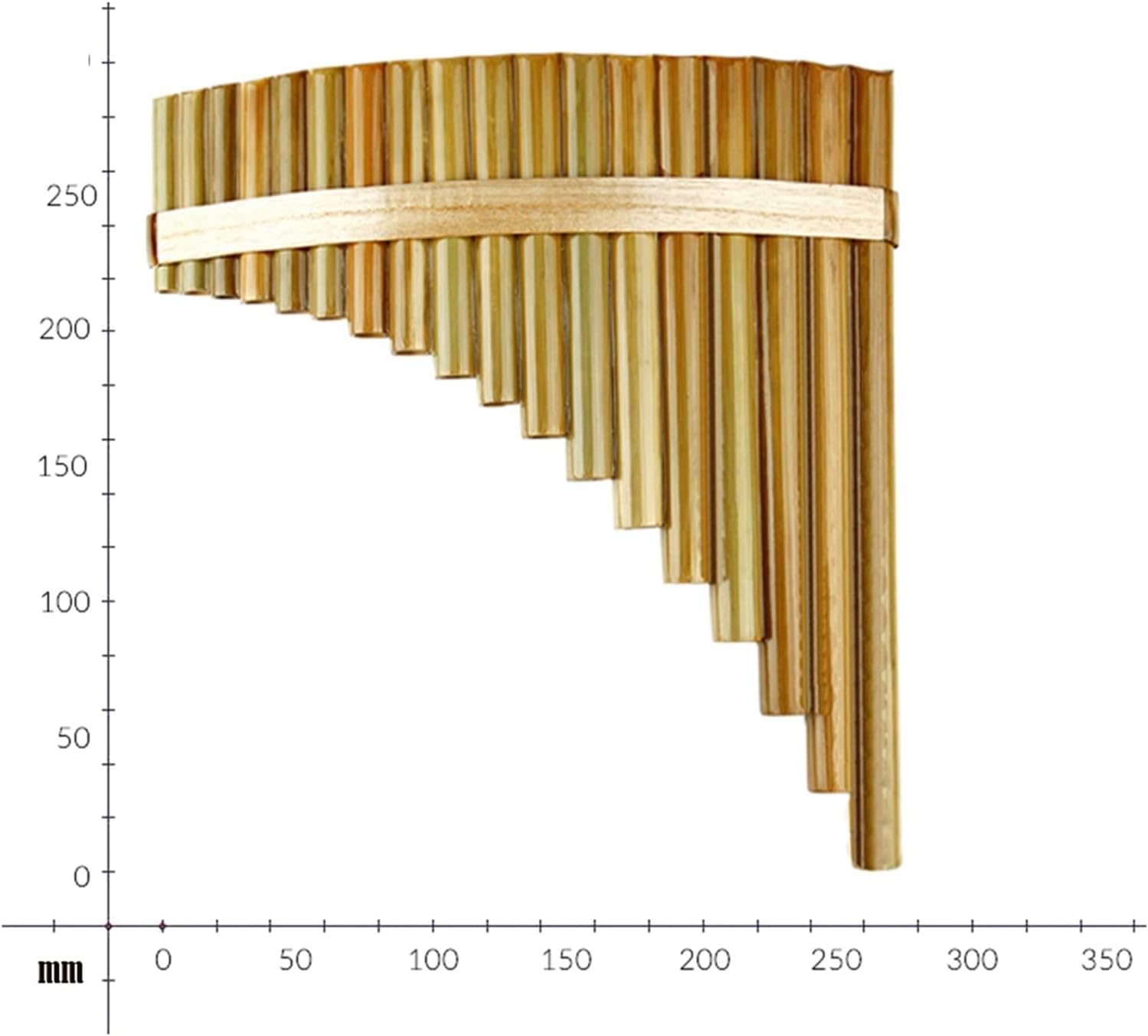 18 Pipes F Key Pan Flute Woodwind Instrument
