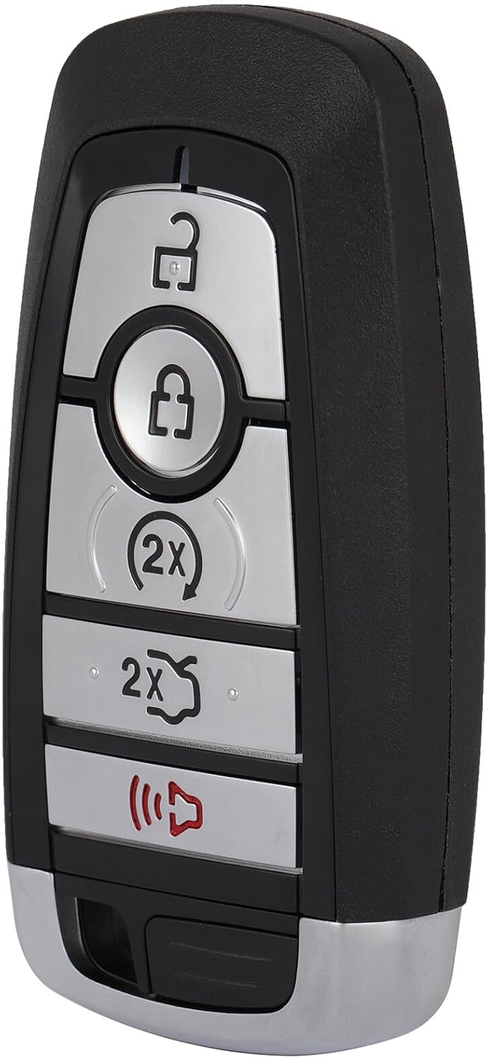 ECCPP M3N-A2C93142600 Keyless Entry Remote Car Key Fob Replacement for 2018-2020 Fit for Ford Edge 2.0L 2018-2020 Fit for Ford Edge 2.7L 5 Buttons Pack of 1