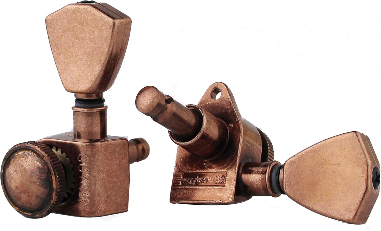 Guyker Bronze Electric Guitar Accessories Set, Locking Tuners (3R + 3L), Pickup, Bridge and Tailpiece Replacement