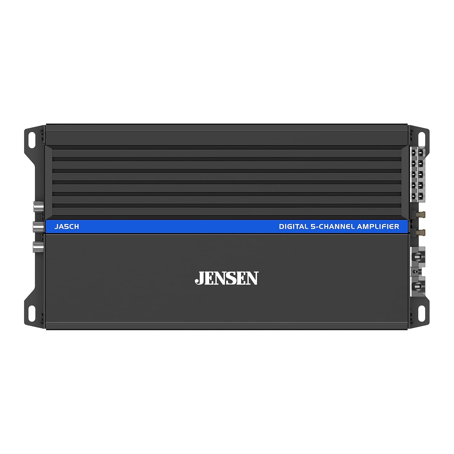 JENSEN JA5CH Class-D 5-Channel Amplifier Car Audio | 1,500 Watts Peak Power | Efficient Compact Design | Bridegeable