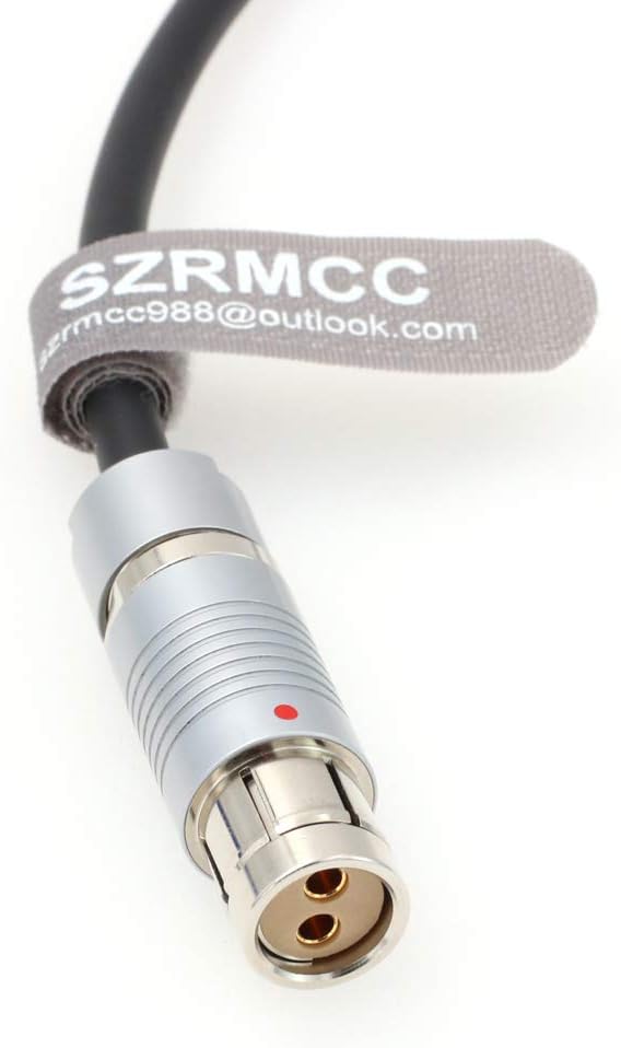 SZRMCC XLR 4 Pin Male to Fischer 2 Pin Female Power Cable for ARRI Alexa XT SXT Cameras