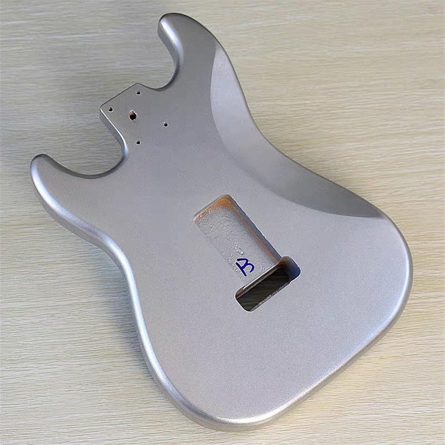 TSTS Alder Electric Guitar Body Finished Silver Color Standard Handmade Material DIY Kit Guitar DIY Accessory