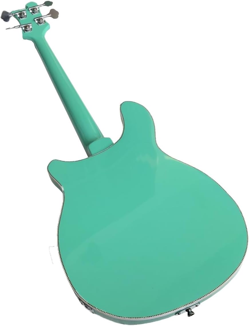 Blue Semi-Hollow Electric Bass Guitar - 4-String - 20 Frets