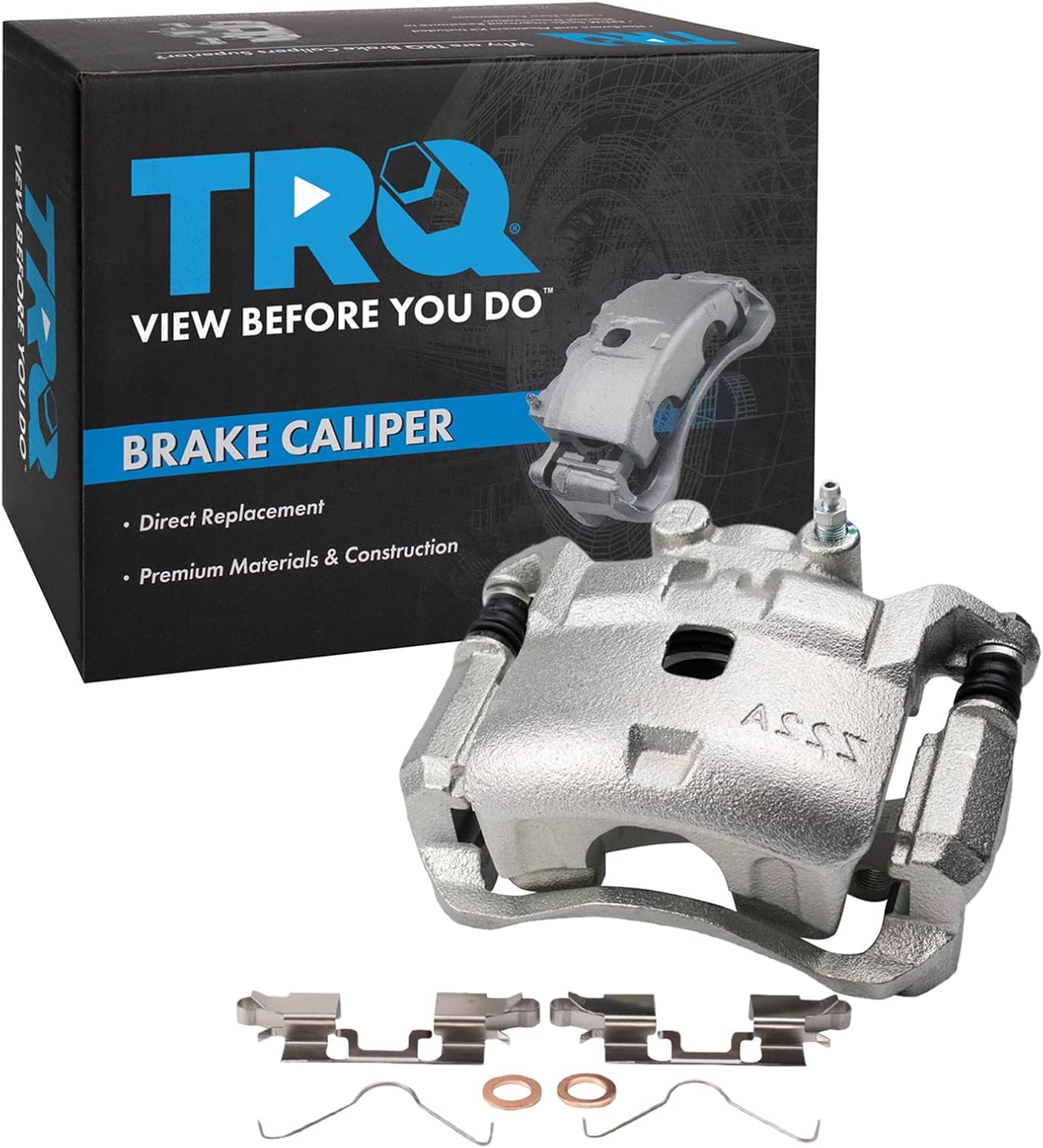 TRQ Front Right Brake Caliper w/Bracket Passenger Side Compatible with 2012-2019 Nissan Versa 2014-2019 Versa Note