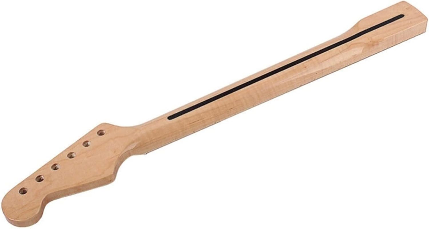 22 Frets Maple Fretboard Electric Guitar Neck for ST with Back Centerline Guitar Neck Electric Guitar Neck