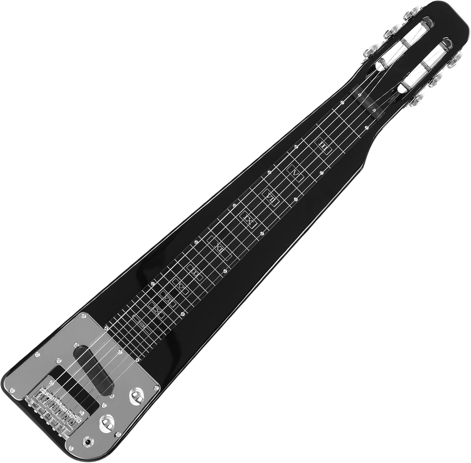 6 STRING BLACK ELECTRIC LAP STEEL GUITAR…
