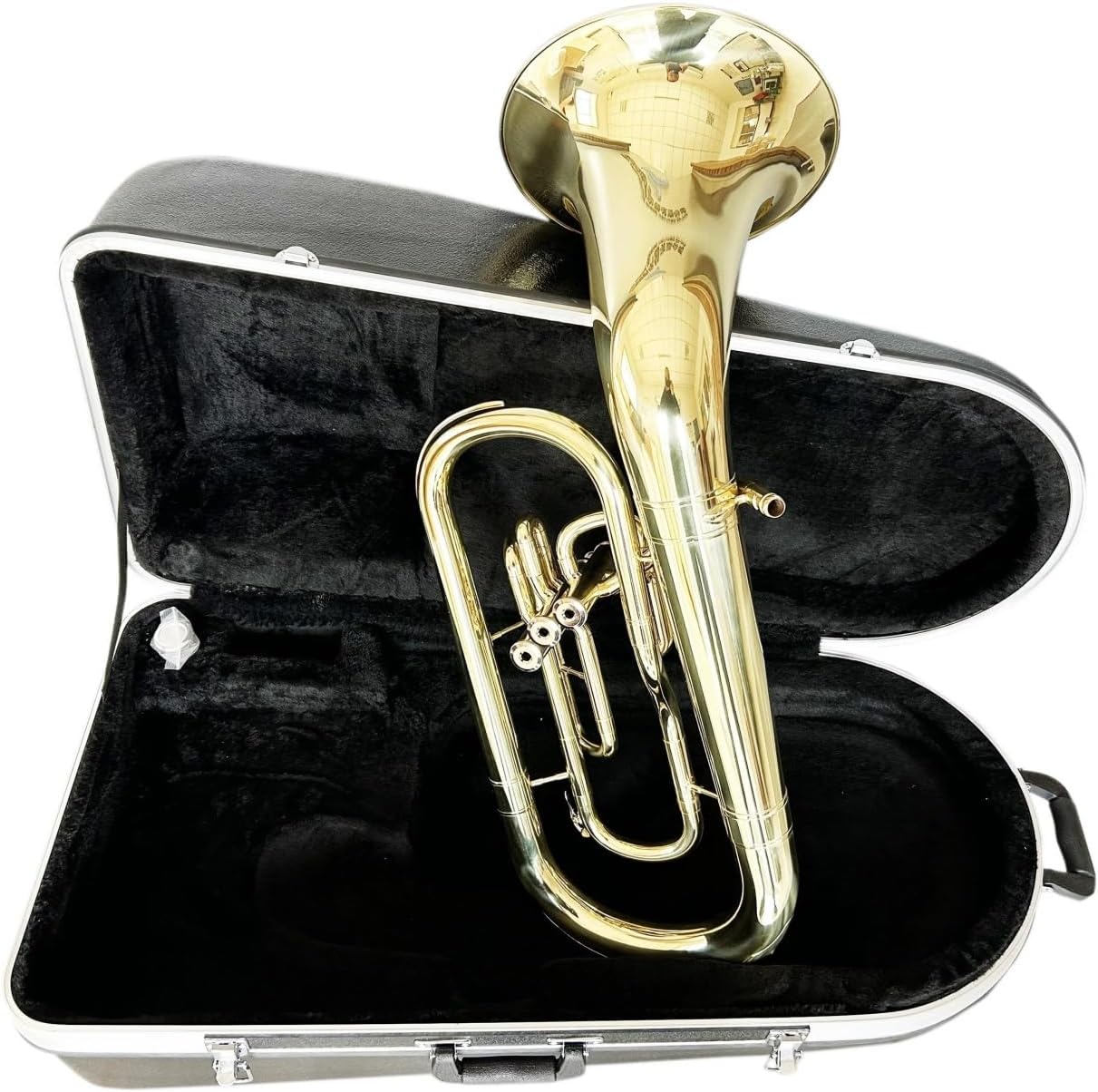 Beginner euphonium Gold Lacquer 3 Pistons Marching Instrument Euphonium