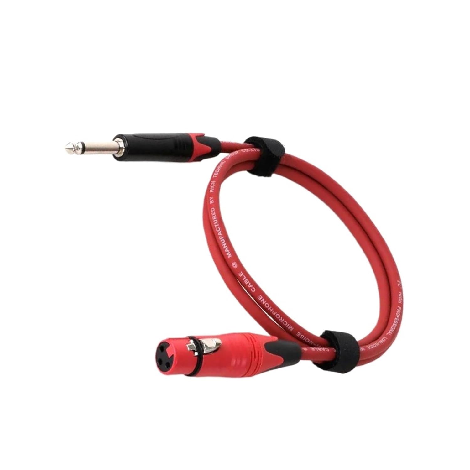 Guitar Audio Cable 1PC Mic Cord Jack 6.35/6.5 Mono Male to Female 1/4'' TS to XLR Microphone Cable for Speaker Guitar Amplifier(Red,15m)