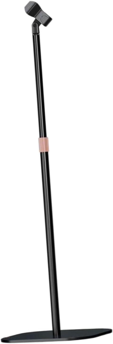 DYNWAVE Vertical Mic Stand Floor Stand with Mic Clip Stable Mount Holder for Studio Meetings Singing, Straight bar