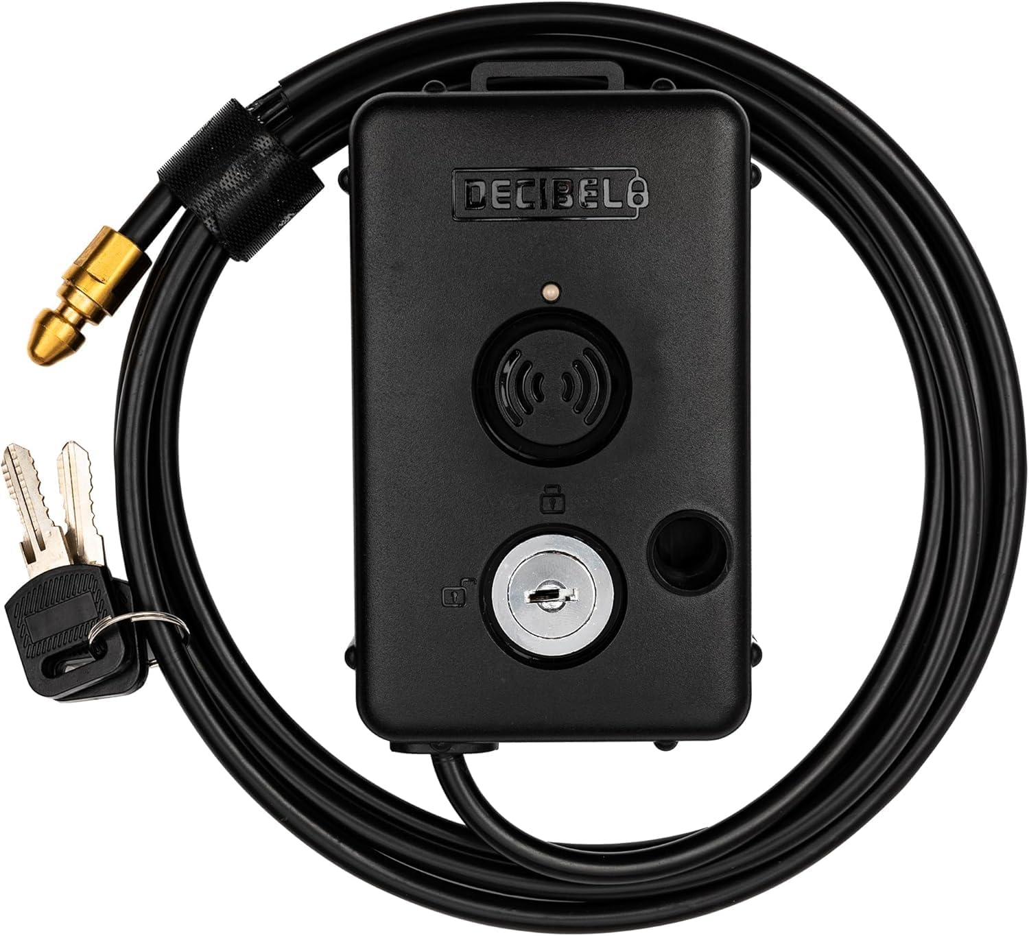 Decibel 6ft Cable Lock with 100dB Alarm, Theft Deterrent for Outdoor Gear, Tools, Kayaks & Generators