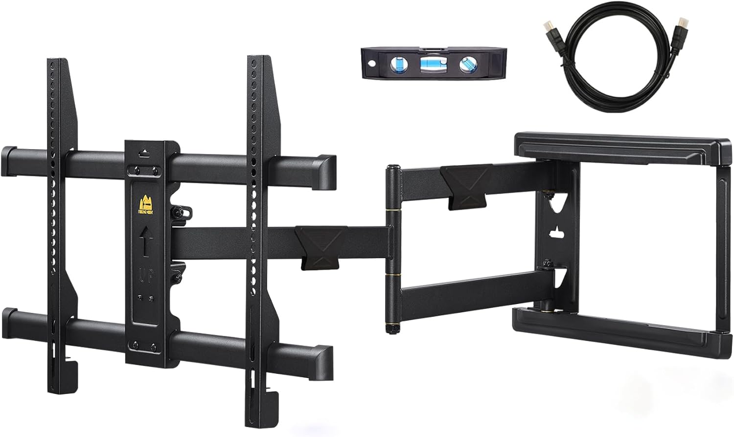 FORGING MOUNT Long Arm TV Mount for Most 37-75 Inch TVs, 30 Inch Long Extension Arm Corner TV Wall Mount, Full Motion Wall Mount Swivel, Tilt, Articulating VESA 600X400mm,Holds up to 100lbs
