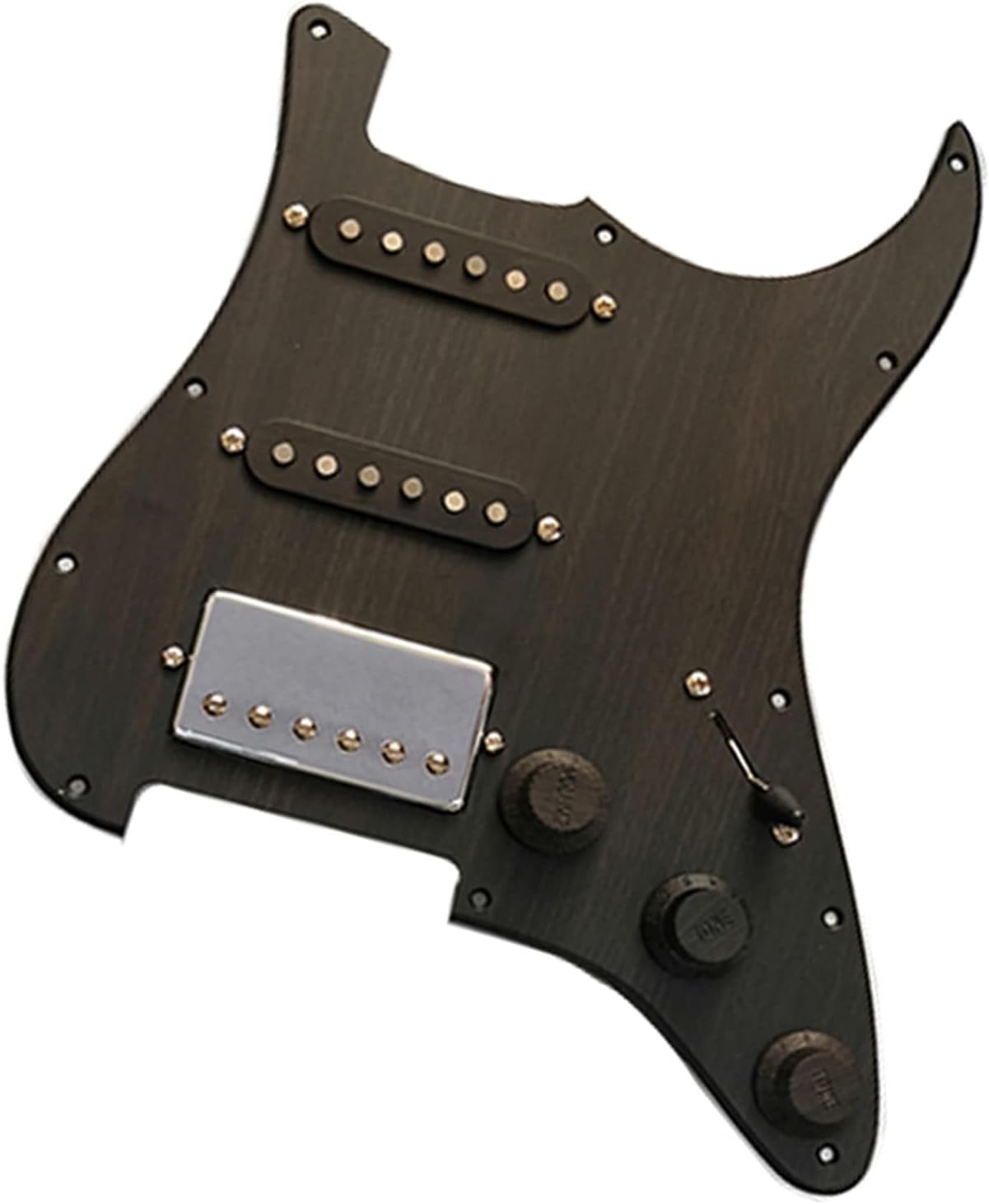 TSTS Loaded Pre-Wired SSH Pickguard with Pickup Harness Kit Components Suitable for Electric Guitar DIY Accessories Prewired Pickup Pickguard