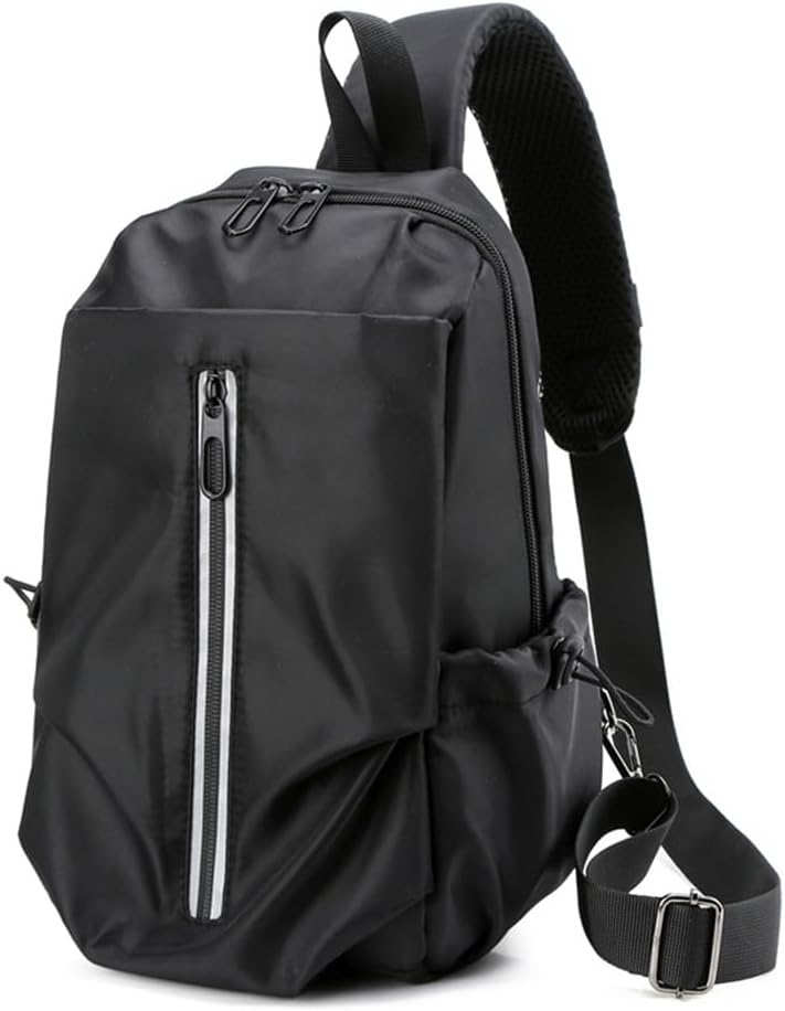 Crossbody Bag Top Layer Cowhide Men's Shoulder Mini Leather Chest