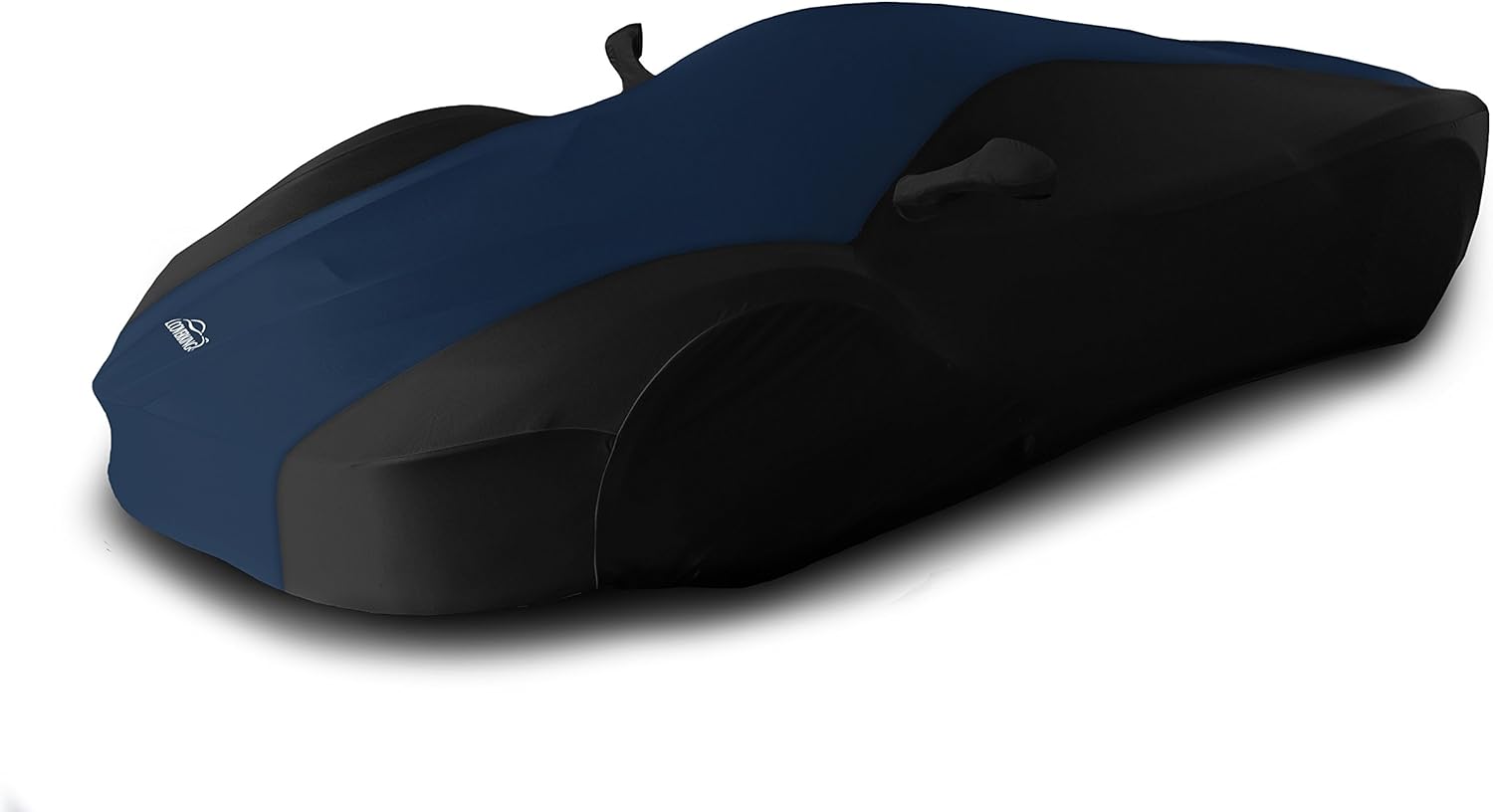 Coverking Custom Car Cover for Select Chevrolet Corvette Models - Satin Stretch (Dark Blue with Black Sides)