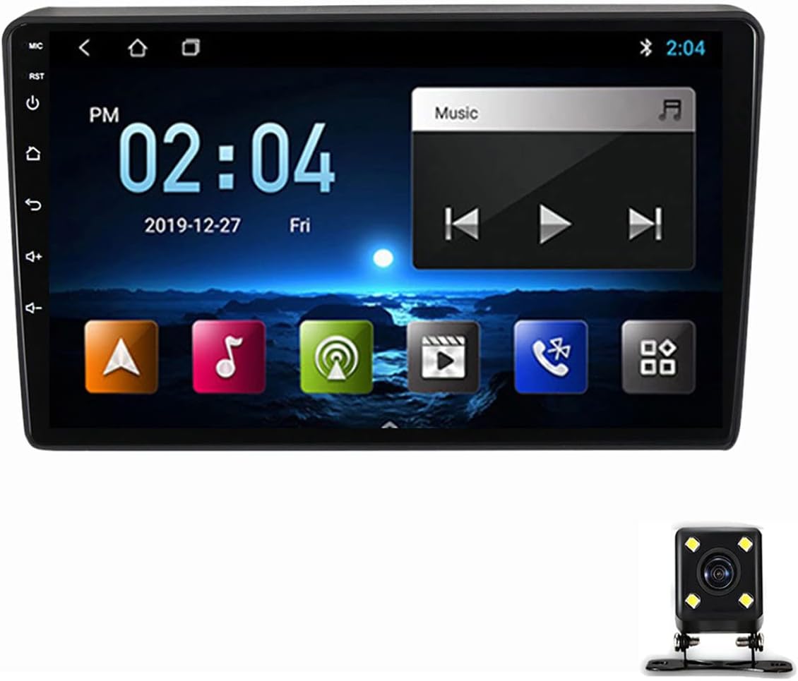 9 Inch Car Stereo Double Din Bluetooth Car Radio Touch Screen MP5 Player for Hyundai H1 2007-2015 with Carplay and Auto, Support Steering Wheel Control/Hands Free Calling