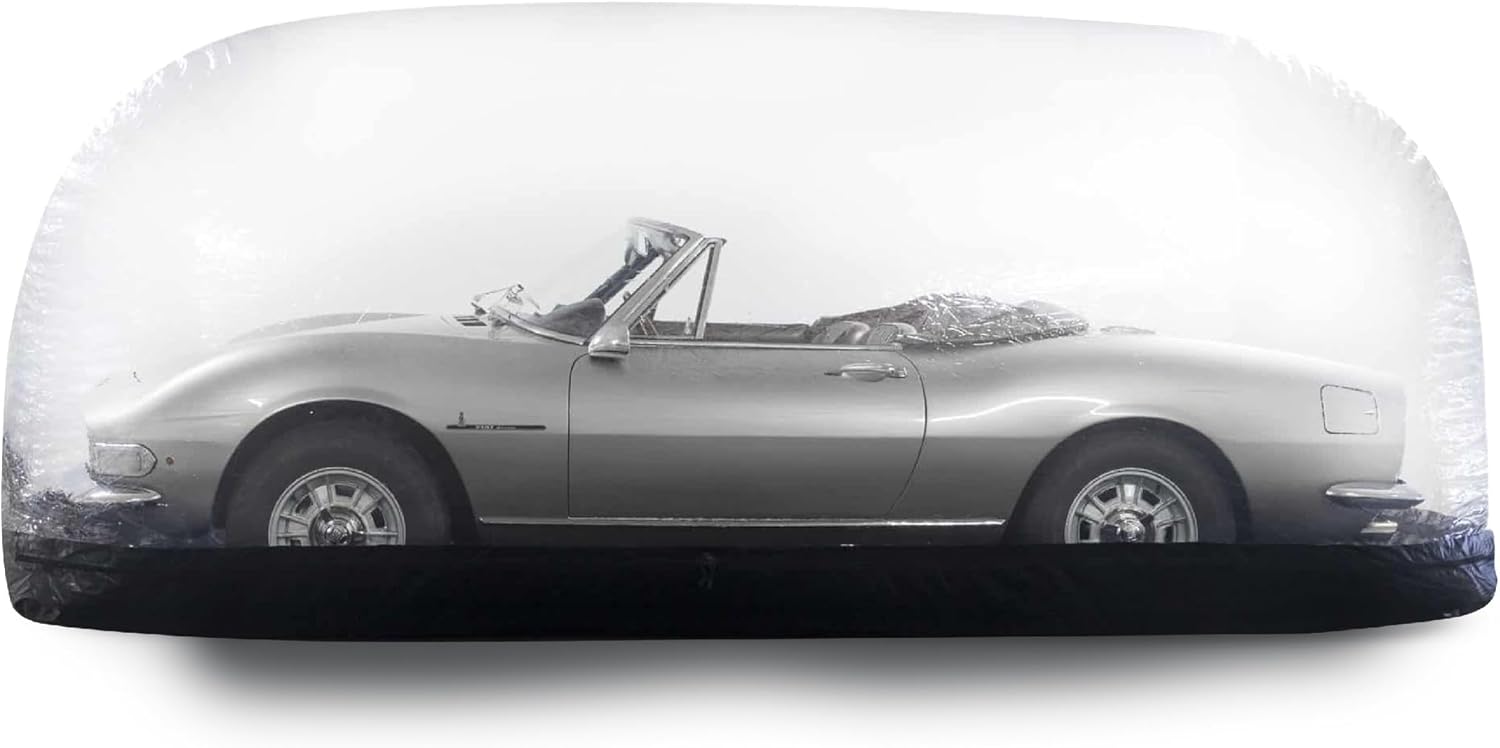 IN THE GARAGE Car Shield - Inflatable Black Car Cover, Indoor Car Bubble Storage - 5.5m