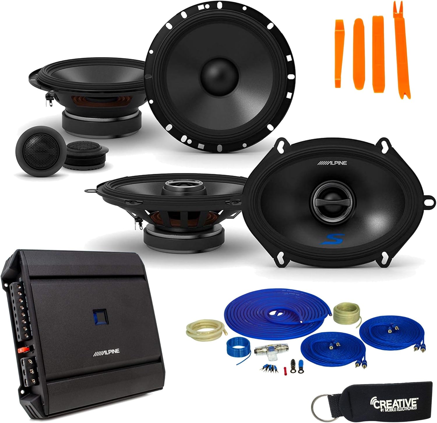 Alpine Type-S Speaker and Amp Bundle 6.5