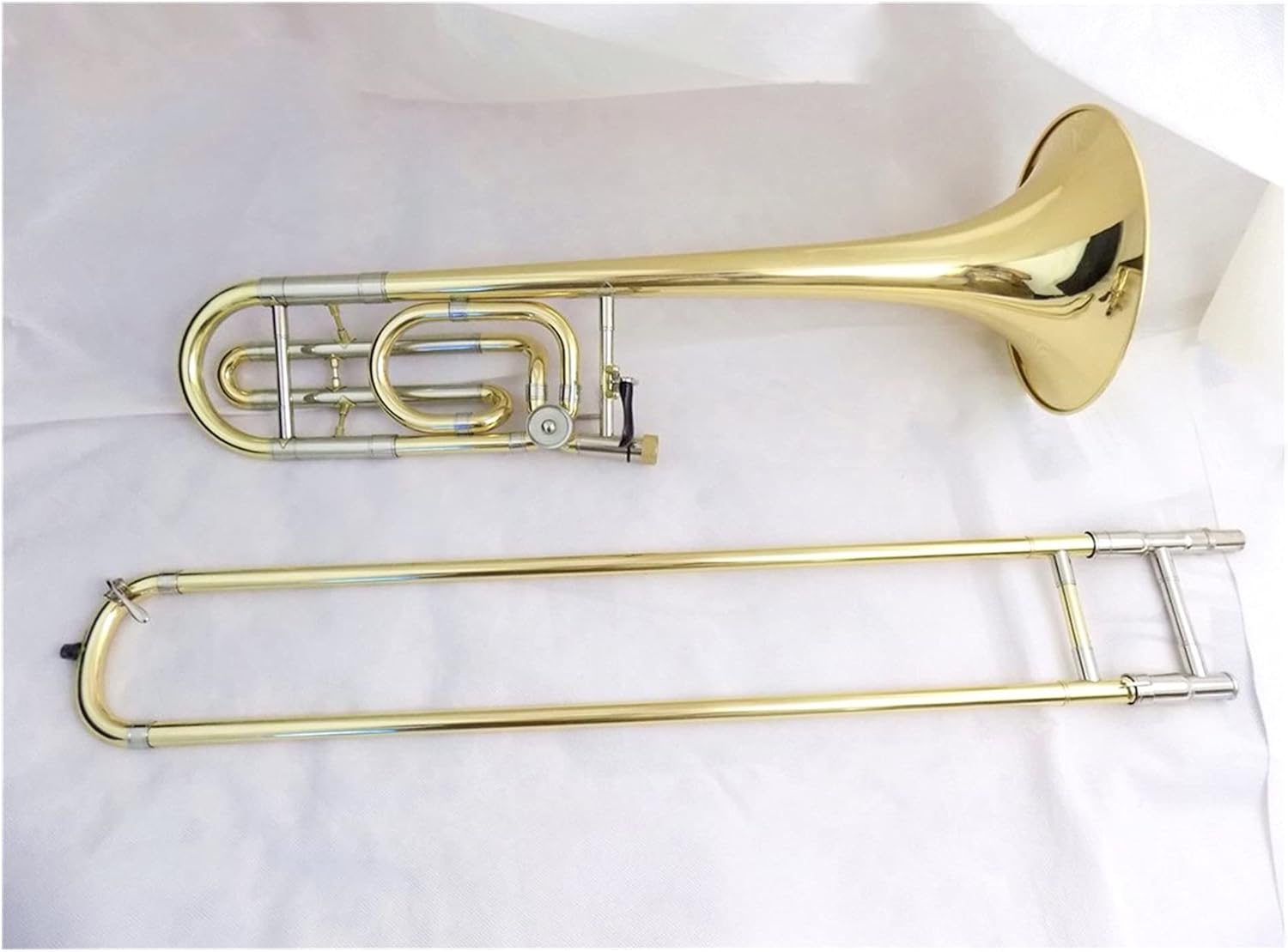 Student Trombone Bb/F Tenor Trombone Slide with Case Mouthpiece Brass Copper Trombones Musical Instruments Trombone Kit
