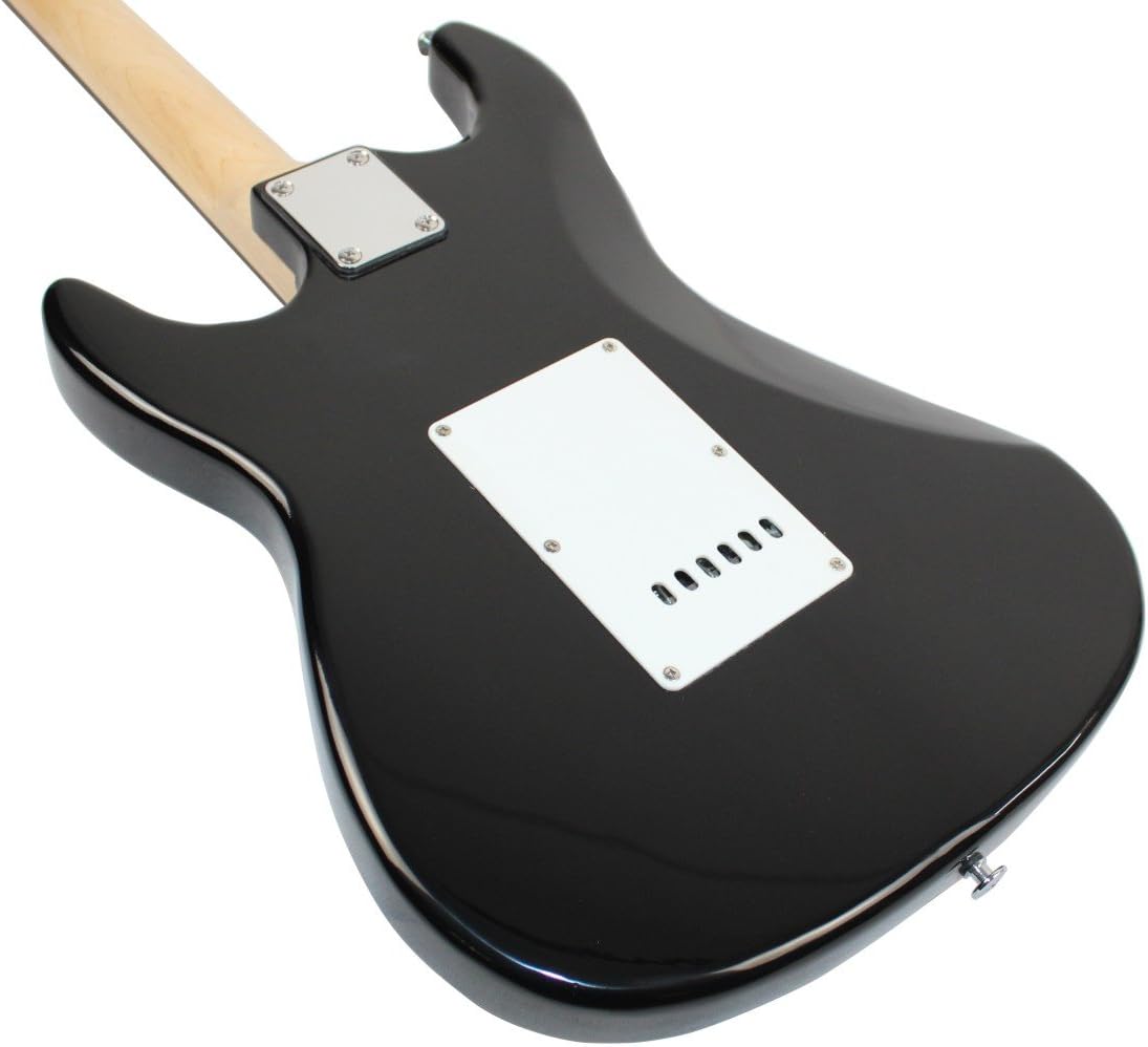 Beginner Series 39-Inch Electric Guitar with 10-Watt Amp, Case, Strap, Cable, Capo, Picks, Electronic Tuner, Stringwinder and Polish Cloth - Black