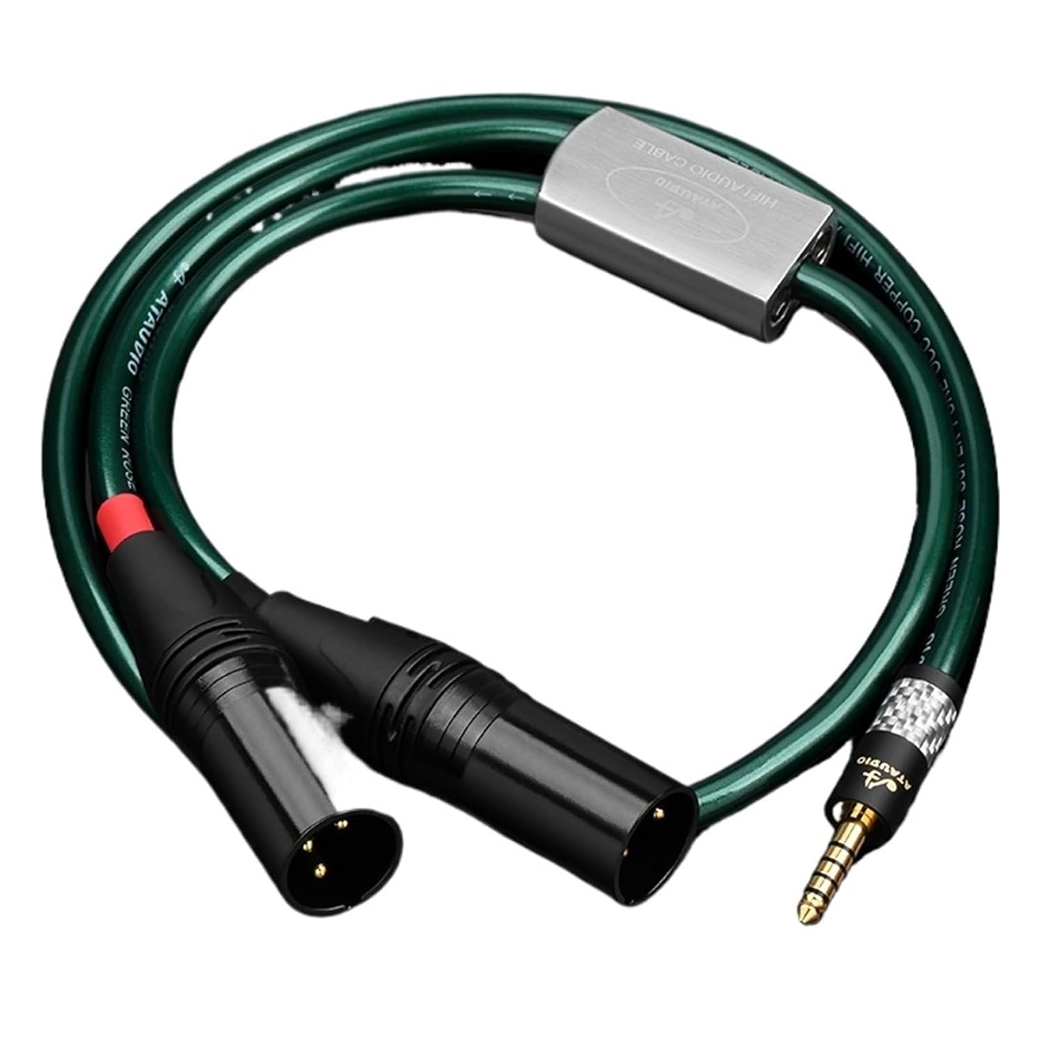 HiFi 4.4mm to 2XLR Audio Cable Silver Plated 4.4mm Balanced to Dual 3pin XLR Balanced Audio Adapter Cable for Mp3 DAC AMP(3.5 m)