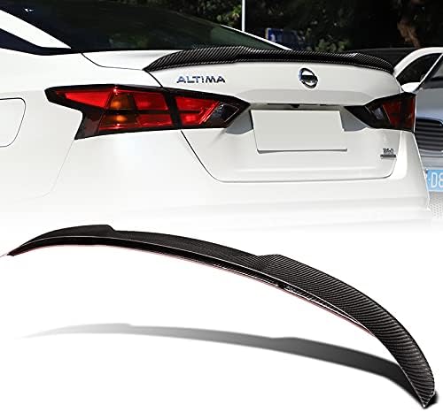 HYPERSPEED Real Carbon Fiber Rear Trunk Spoiler Wing Lip kit WP-Style Fit for 2019-2025 Nissan Altima Sedan, Car Mods Exterior Accessories, Auto Replacement Parts Assembly, 2020 2021 2022 2023 2024