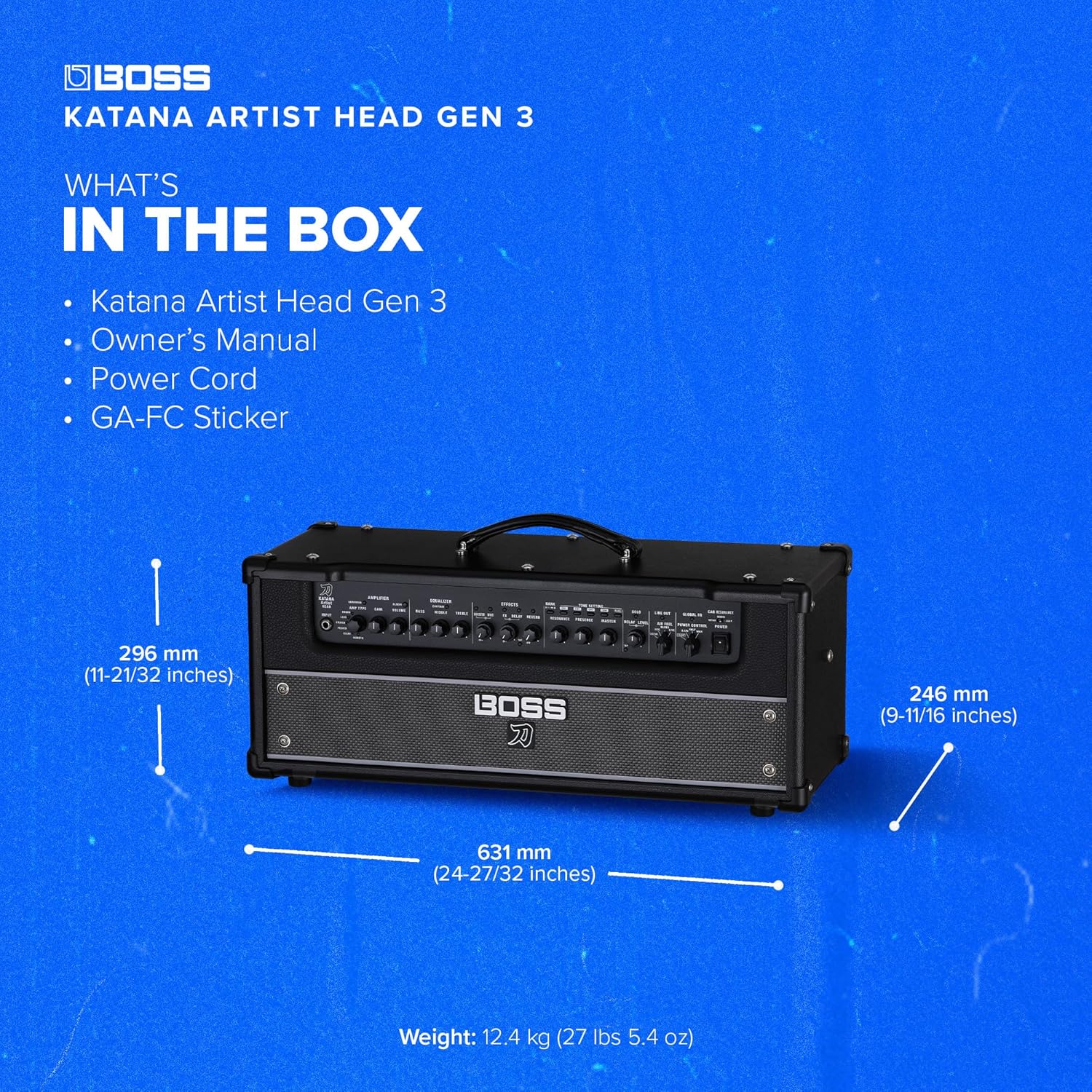 BOSS Katana Artist Head Gen 3 Guitar Amplifier | Flagship 100-Watt Amp Head | Evolved Tube Logic Sound | Sophisticated Tone Tools | Advanced Performance Features