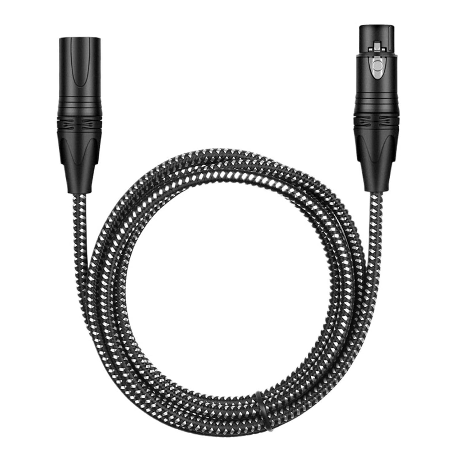 3-Pin Male to Female Mic Balanced Audio Cable XLR Mic Patch for Powered Speaker DMX LED Effector Aqualizer Speaker Mixer(1.5m)