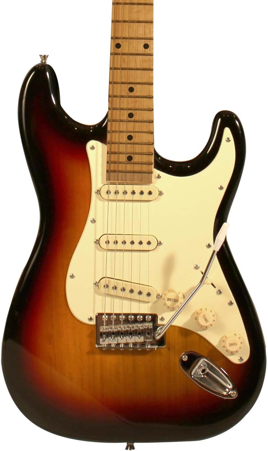 Sawtooth Sunburst Electric Guitar w/Vintage White Pickguard - Includes: Accessories, Gig Bag & Lesson