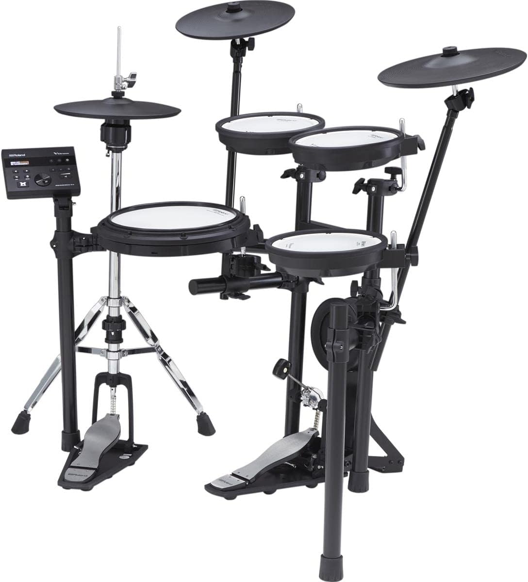 Roland TD-07KVX Electronic V-Drums Kit – With VH-10 Floating Hi-Hat and Best-Ever Cymbals – Bluetooth Audio & MIDI – 40 FREE Melodics Lessons
