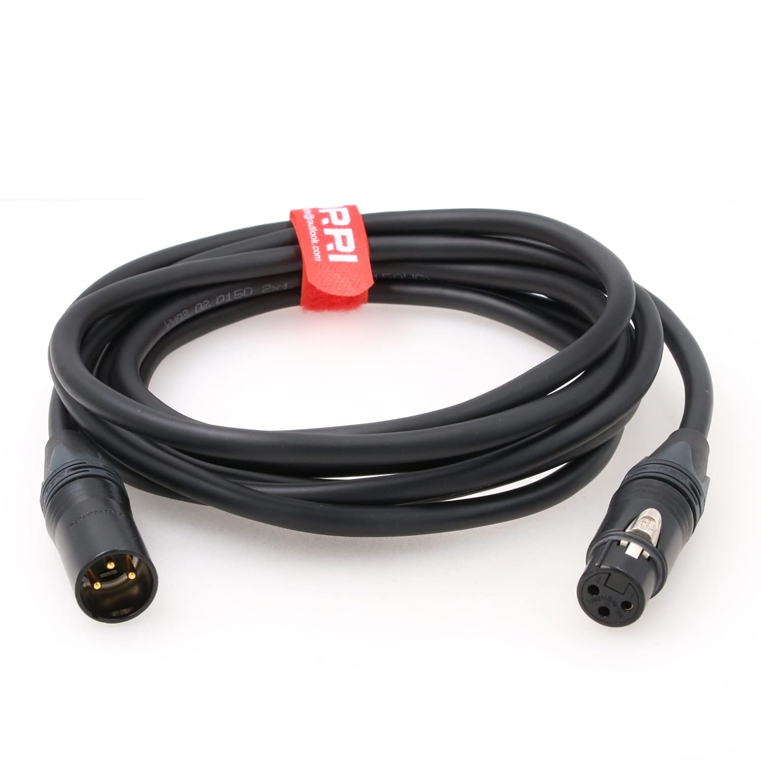 DRRI 24V DC Power Cable Neutrik 3-Pin XLR Female to 3-Pin XLR Male for LED Lights (10M)