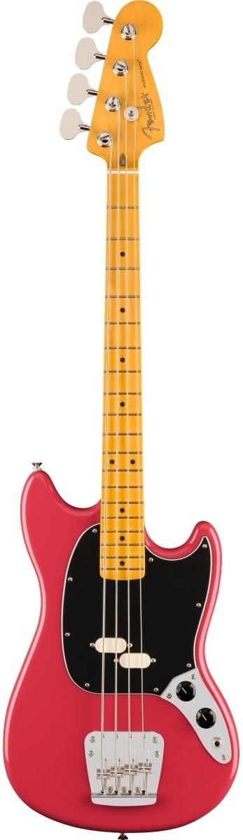 Fender American Professional Classic Mustang Bass - Faded Dakota Red, Maple Fingerboard