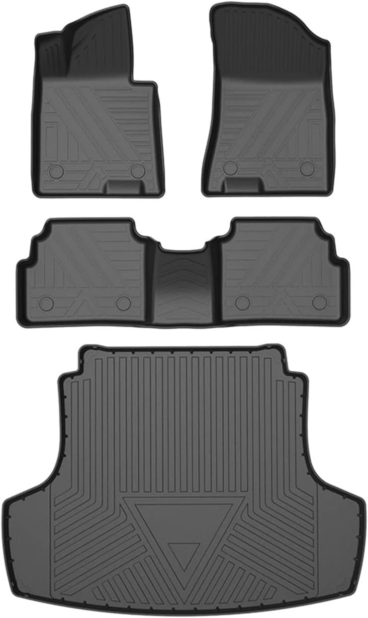 Compatible with Hyundai Sonata DN8 8th 2020-2023 Car Floor Mats All-Weather TPE Foot Mats Pad Tray Mat Interior Accessories