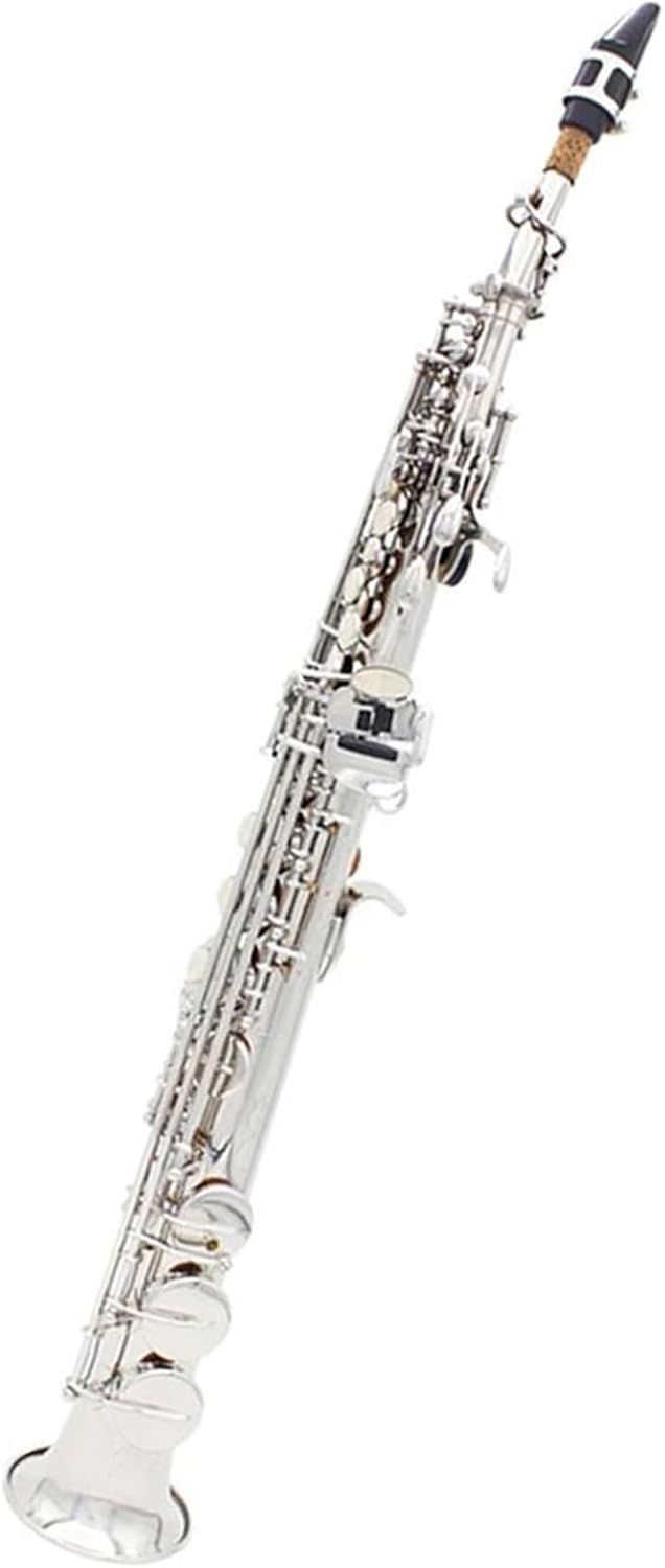 Beginner saxophone Soprano Saxophone Silver Brass Sax Bb B Flat Saxofon Woodwind Musical Instrument With Bag Saxophone Accessories