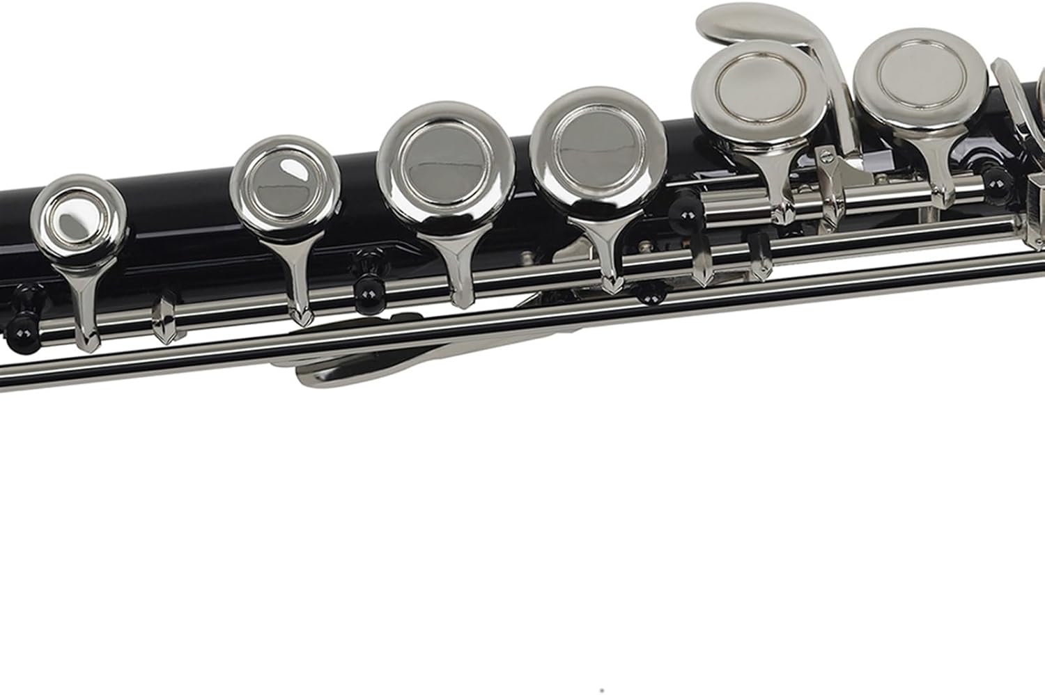 Flute Black 16 Hole Flute Woodwind Closed Key Plus E Key C Nickel Plated Flute with Box Flutes Musical Instruments