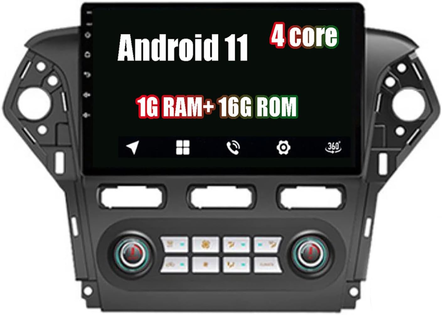 10.1 inchCar Multimedia Player Car Stereo Bluetooth Navigation GPS System for Ford Mondeo 2006-2013 with IPS DSP 4G WiFi BT FM AM Carplay RDS DSP GPS Car Entertainment Radio