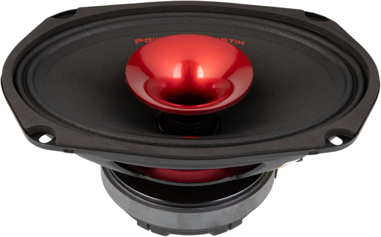 Power Acoustik PR-694C – 6x9 Inch 2-Way Midrange Pro Audio Speakers with Compression Tweeter | 350W Max, 4 Ohm, 94dB | Steel Basket, Black Paper Cone – High Sensitivity Car or Pro Audio Speaker Pair