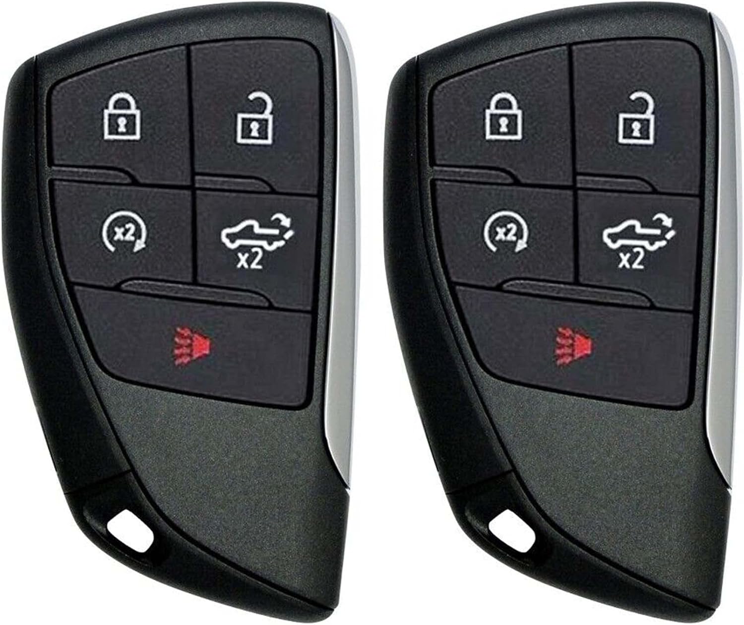 2X New Replacement Proximity Key Fob Compatible with & Fit for Select Chevy Silverado YG0G21TB2