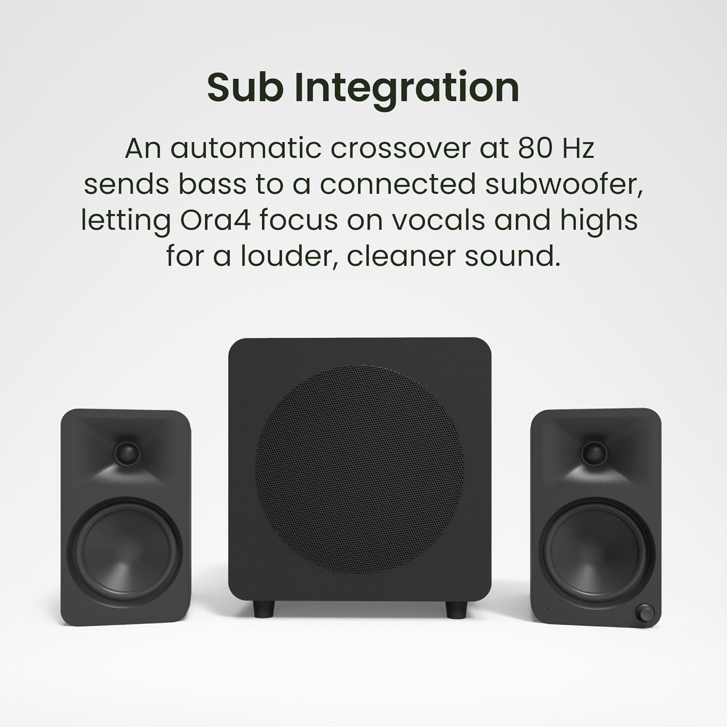 Kanto ORA4 140W Powered Reference Speakers with Bluetooth 5.0 and USB-C Input | 4” Woofers with Deep Bass Extension | Bi-Amplified | 80 Hz Automatic Crossover | Reference Quality Sound | Pair | Black