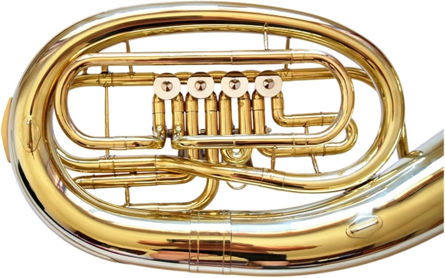 B Flat Euphonium Instrument Four Keys Brass Material Euphonium All-brass Instrument