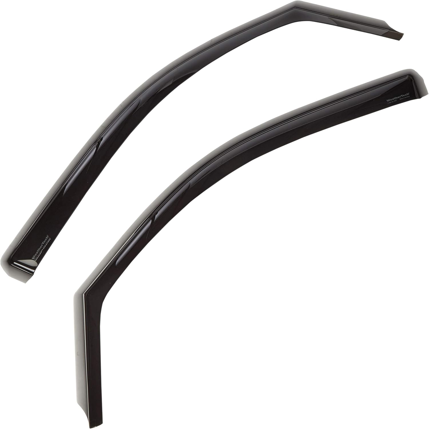 WeatherTech Custom Fit Side Window Deflectors for Silverado 1500, Silverado 2500HD/3500HD, Silverado LD 1500, Sierra 1500, Sierra 2500HD/3500HD, Sierra 1500 Limited - (82740), Dark Tint