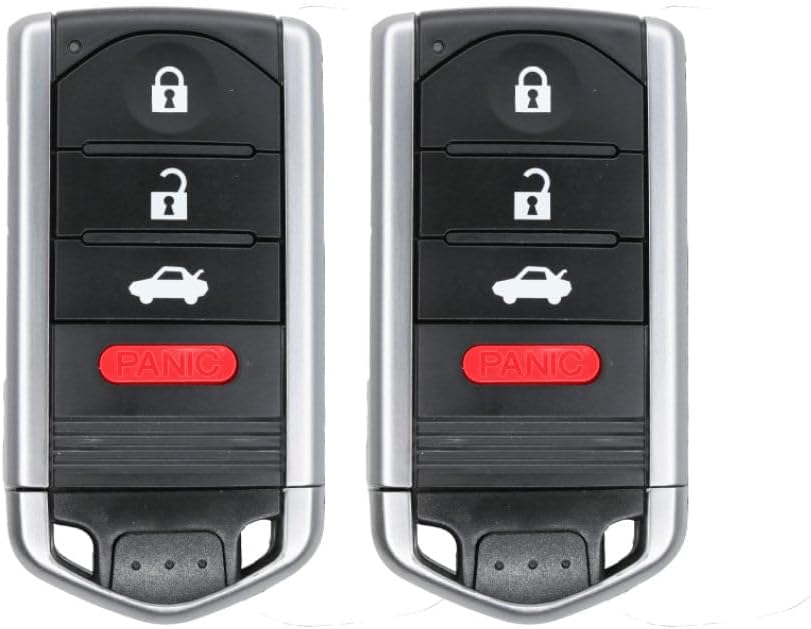Replacement Smart Key Fob for 2009-2014 Acura TL 4 Button Smart Key Fcc M3N5WY8145 Pn 72147-TK4-A71 72147-TK4-A81 Pack of 2
