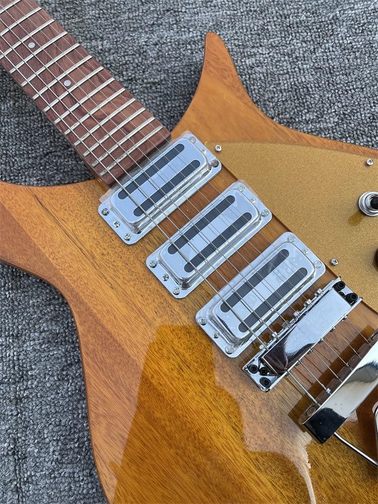 Custom 325 electric guitar 6-string electric guitar, Yellow paint 527-string pitch, R bridge