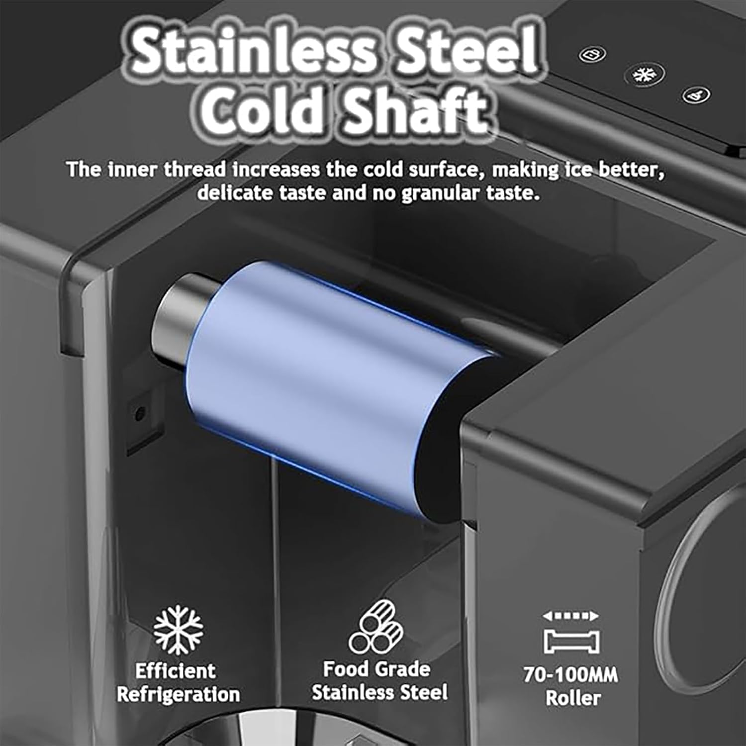 Snowflake Ice Maker Automatic Electric Crush Machine, Machine, Low Noise, and One-Click Automatic Cleaning